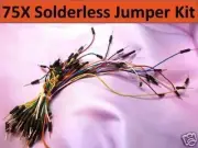 75X Solderless Breadboard Prototype Jumper Cable Wires