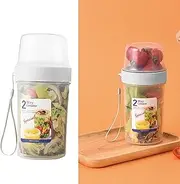 Large Capacity Portable Food Container with Excellent Sealing Light Food Storage Bottle Food Grade PP Material for Home and Outdoor Travel