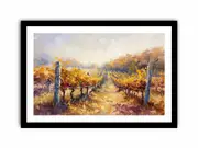 Vineyard Framed print Art Poster