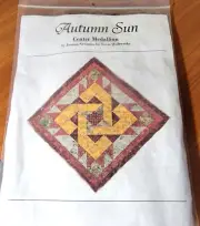 Texas Quiltworks Autumn Sun Center Medallion Wall Hanging Kit With Fabric Batiks