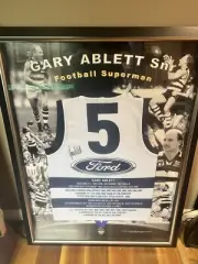 Personally Signed Gary Ablett Snr Career Commemorative Jersey with a COA Amazing