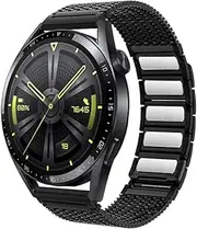 [DJDLFA] 22mm Magnetic Band For Huawei Watch GT 4 3 Pro 46mm 2e Ultimate Stainless Steel Bracelet For Samsung Gear S3 45mm Milanese Strap WatchBands