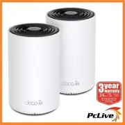 NEW TP-Link Deco XE75 Pro V2 2 PACK AXE5400 Mesh Wi-Fi 6E System Gaming Router