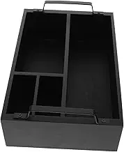 Hoement Coffee Condiment Organizer Wooden Coffee Multi Functional Storage Box for Tea Accessories Straws and Napkins Stylish and Practical Countertop
