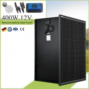 12V 400W Solar Panel Kit Mono Fixed Battery Home Caravan Camping Charging Power