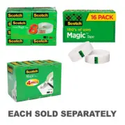 Scotch Magic Tape Dispenser Rolls Refill Original Matte Finished 19mmx25m