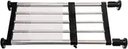 Hershii Expandable Closet Tension Shelf Rod Adjustable Metal Clothes Storage Rack Cabinet Organizer Hanger DIY Divider Separator Shelves for Wardrobe Cupboard Kitchen Bathroom, Black (40-60cm/15.75-23.62inches)