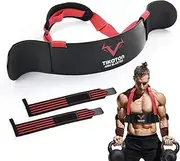 Tikaton Arm Blaster with Wrist Wraps for Biceps & Triceps, Adjustable Bicep Curl Support Isolator for Big Arms Bodybuilding & Weightlifting, Thick Aluminum Biceps Workout Equipment