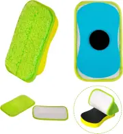 2-Pack Washable Chalkboard Erasers & Microfiber Cloths