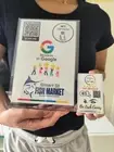A5 A6 A7 POST Social Media Smart Contactless NFC Google Review Card Tap +QR Code