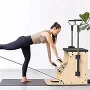 PAETA Pilates Combo Chair,Pilates Chair,Wunda Chair with Resistance Bands, Handles, and Split Pedals, Professional Yoga Chair Pilates Machine for Home and Studio Use