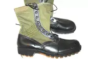 NWT 1960's US ARMY VIETNAM WAR ERA JUNGLE BOOTS - SIZE 10N