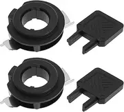 eMagTech 2PCS H7 LED Headlight Bulb Adapter with H7 Adapter Installtion Key H7 Retainer Holder Socket Base Bracket Mounting Clips Headlight Assemblies