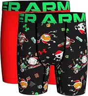 [Under Armour] Big Boys Holiday Performance Boxer Briefs 2 Pack