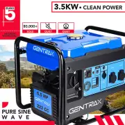 GenTrax Inverter Generator 3.85KW Max 3.5KW Rated Pure Sine Portable Camping