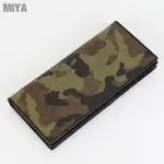 MIYA MILITARY 義大利防刮牛皮真皮野戰男長夾 灰棕紅軍綠色