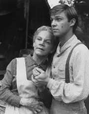 cast members Ellen Corby and Richard Thomas Neg Dated June 3 1976 Old Photo