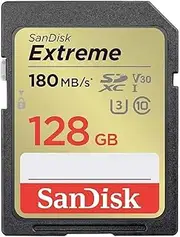 SANDISK - Cards Extreme Plus 128GB SDHC Memory Card 190MB/s 90MB/s UHS-I Class