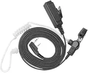 AMGHCGTEEW Walkie Talkie Headset Earphone Covert Acoustic Tube in-Ear Earpiece PTT MIC Fit for Baofeng UV-5R Radio Communicator Headset(2PCS)