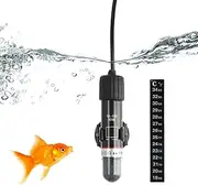 Fegat USB Aquarium Heater Heating Rod with Thermostat with Temperature Discoloration Sticker Aquarium Turtle Heater for Small Aquariums Aquarium Heating Rod for Salt Water and Freshwater