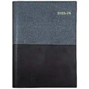 Collins A5 Week to View Vanessa FY25/26 Diary Black