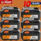 8Ah for AEG RIDGID 18V Lithium Multi Power Tool Battery R840083 R840085 R840086