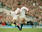 Jeremy Guscott of England against Scorland during their Five Natio- Old Photo