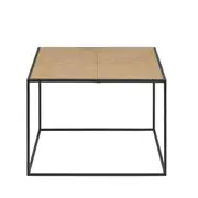 [Florabelle Living] Square Timber Coffee Table W/ Iron Base
