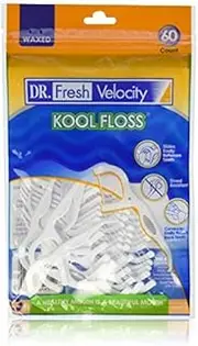 Dr. Fresh Velocity Kool Floss Picks 60 Count (1 pack)