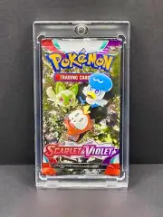 Scarlet and Violet MINT BOOSTER PACK INVESTMENT POKEMON SCARLET VIOLET WITH CASE