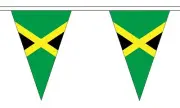 JAMAICA 20 metre TRIANGLE BUNTING 30 FLAGS flag 54 FLAGS JAMAICAN CARIBBEAN