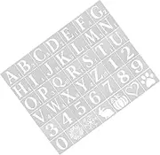 KAILIKETIY Drawing Painting Stencils Set: Alphabet Letter Number Template Sets for Journal Scrapbook DIY Craft and Art Projects for Kids Children