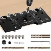 Shelf Pin Jig 1/4 Inch 5mm Shelf Pin Drilling Guide Precise Cabinet Hinge Jig▵