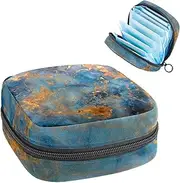 Period Bag,Sanitary Napkin Storage Bag,Abstract Vintage Floral,Tampon Bag for Purse