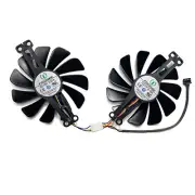 1Pair Cooling Fans DC12V 0.45A Fan for XFX RX6600 6600XT Speedster Graphics Card