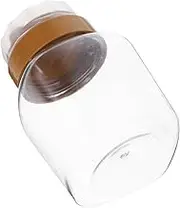 SECFOU 4pcs Squeeze Honey Bottle Honey Bear Cup Bear Jar Honey Container Condiment Squeeze Bottles Small Containers with Lids Reusable Squeeze Bottle Honey Squeeze Bottle Mini Honey Jars