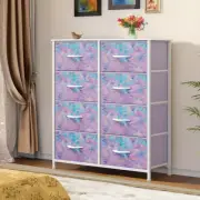 TAUS 8 Drawers Dresser Chest of Drawers Storage Drawer Organizer for Bedroom
