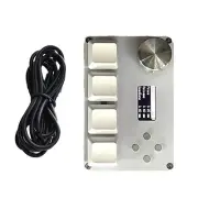 2 Colors Rapid Trigger Game Programming Mechanical Keypad Knob Gaming Keyboard
