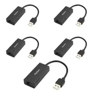 5-Pack USB 2.0 to Ethernet Adapter USB to RJ45 Adapter Supporting 10/100 Mbps...