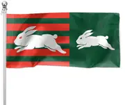 NRL South Sydney Rabbitohs Pole Flag LARGE 1800x900mm Licensed (Pole not included)
