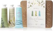 [Thymes] Hand Cream Trio Gift Set - Eucalyptus, Olive Leaf & Aqua Coralline - Body Skin Care Products with Vitamin E - Hand Moisturizer Set Includes Three Moisturizing Creams - 1 oz ea