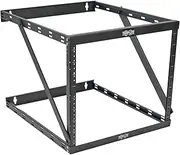 Tripp Lite 8U/12U/22U Expandable Wall-Mount 2-Post Open Frame Rack, Adjustable Network Equipment Rack, UPS Depth, 23.5" Deep (SRWO8U22DP)