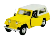 WELLY OLD TIMER 1967 JEEP JEEPSTER COMMANDO STATION WAGON YELLOW 1:34 NEW IN BOX