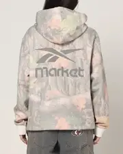 [REEBOK] Reebok X Market All Over Print Hoodie Real Tree Camo - Size 2XL 2XL Real Tree Camo