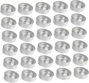 ORFOFE 50Pcs Metal Candle Cup Case High Temperature Bearing DIY Tea Light Container for Scented Candle Making for Home Decoration and Romantic Settings