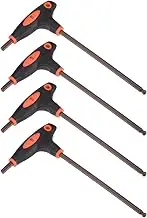 uxcell 5mm Ball End Hex Key T-Handle Wrench Spanner, Metric S2 Steel 4 Pcs