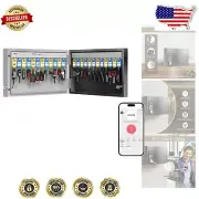 Smart 24 Key Lock Box with Bluetooth, OTP & Wi-Fi - Elegant Wall Mount Storage