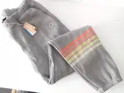 Patagonia Mens XL Line Logo Ridge Stripe Uprisal Sweatpants Heather Grey BN