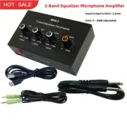 MEQ-3 3-Band Equalizer Microphone Amplifier Dynamic Mic Preamplifier 0-20dB