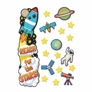 Eureka Outer Space All-In-One Door Decorating Kit, Educational, 31 Pieces